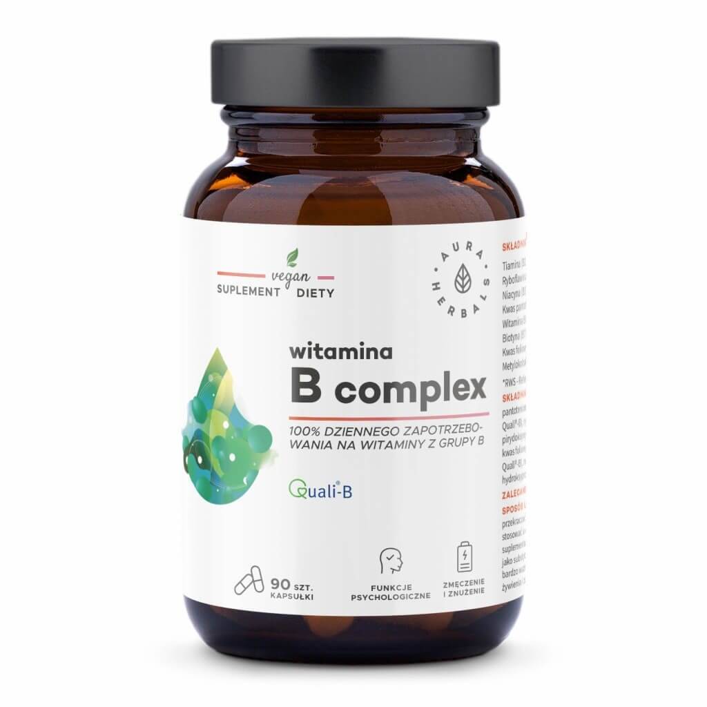 AURA HERBALS Vitamin B Complex (90 caps) - Nuvalia