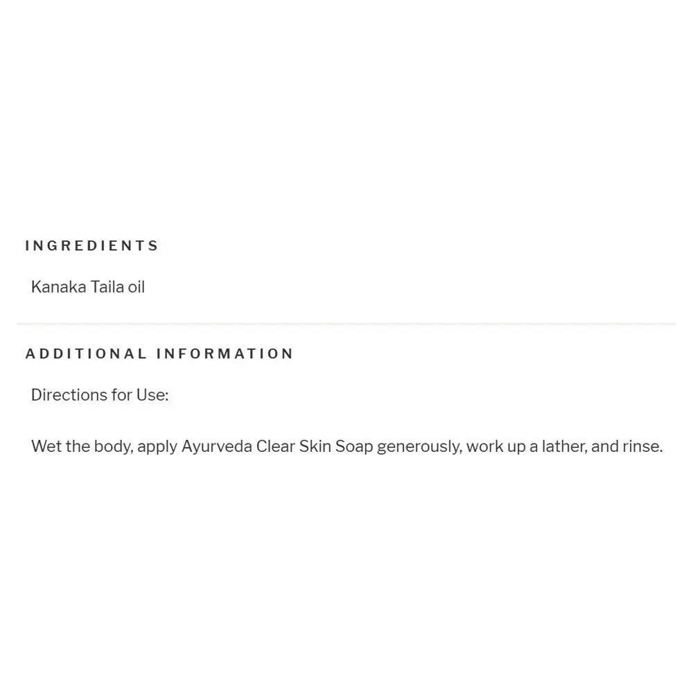 Ayurveda Clear Skin Soap – 125g – Kép 2
