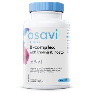 B-Complex with Choline & Inositol - 120 vegan caps - Nuvalia