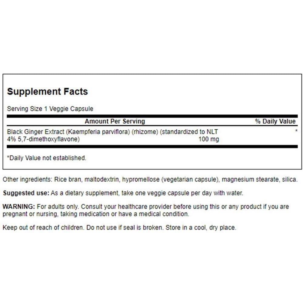 Black Ginger Extract, 100mg – 30 vcaps – Kép 3