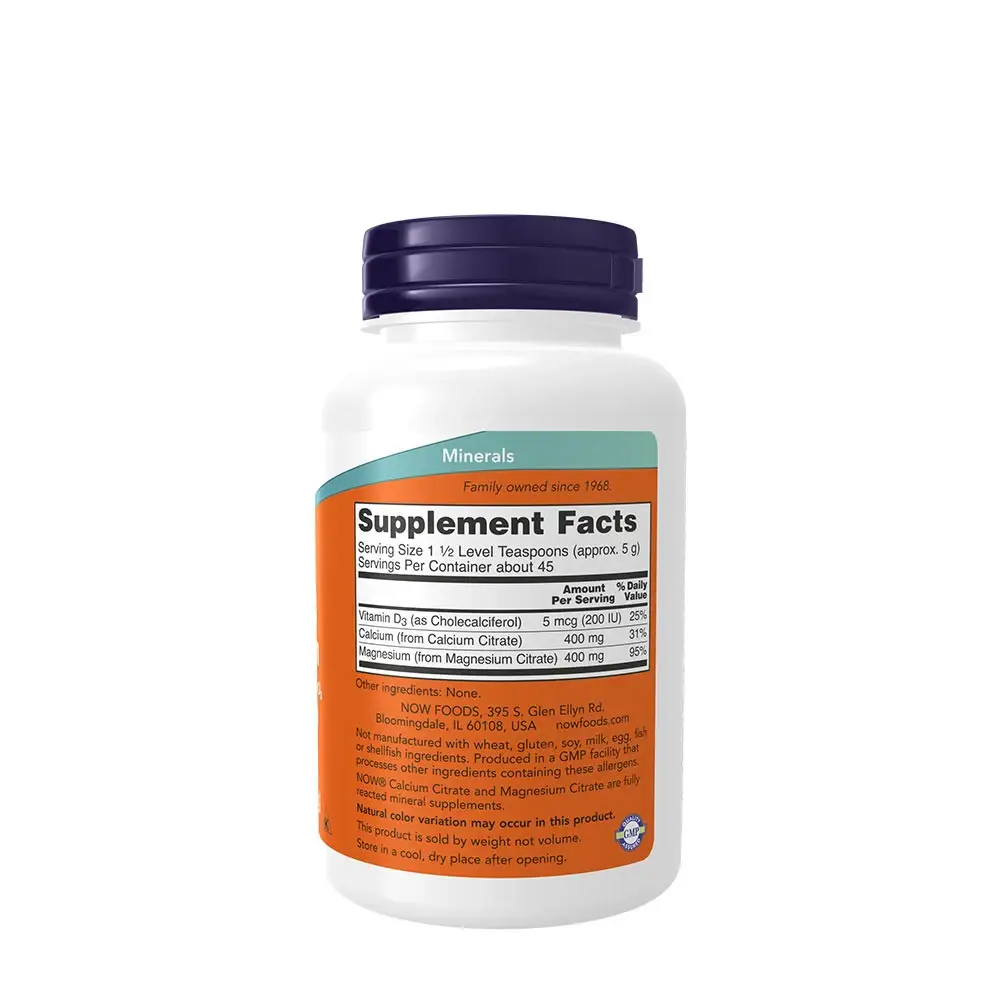Calcium & Magnesium Powder – NOW Foods – Kép 2