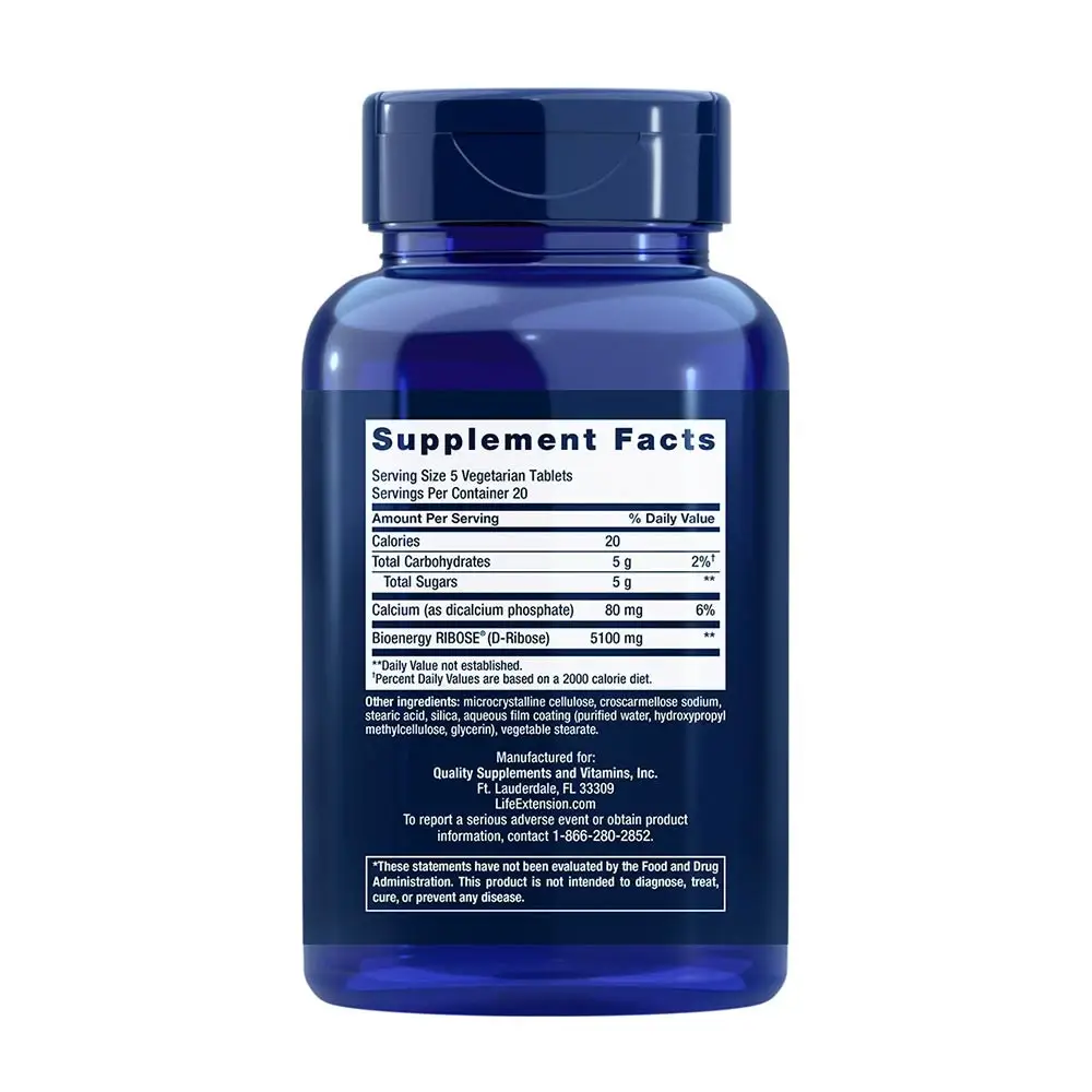 D-Ribose Tabletta – 100 vegetáriánus tab – Kép 2