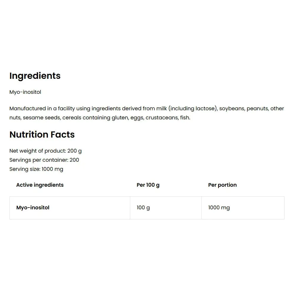 Inositol Supreme Pure – 200g – Kép 2