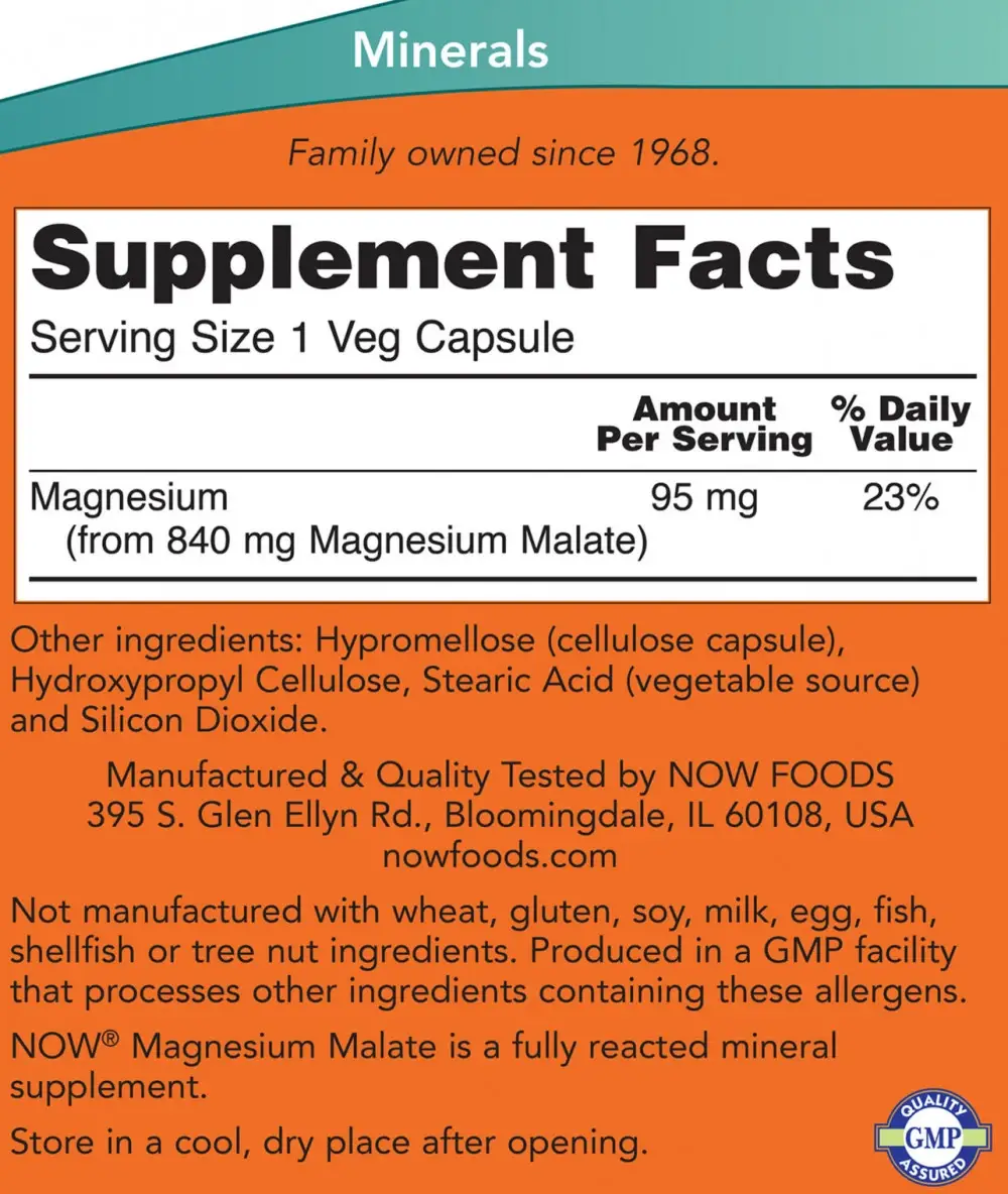Magnesium Malate Caps – 180 vcaps – Kép 2