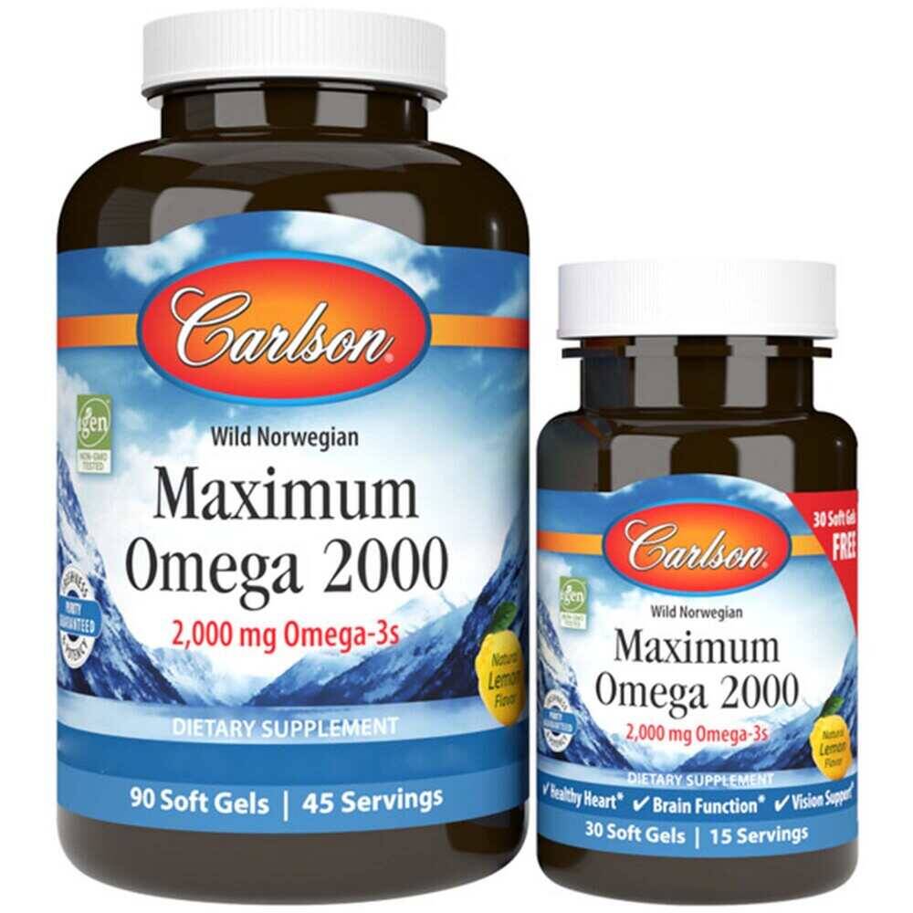 Maximum Omega 2000 – 90 + 30 lágyzselatin kapszula – Kép 2