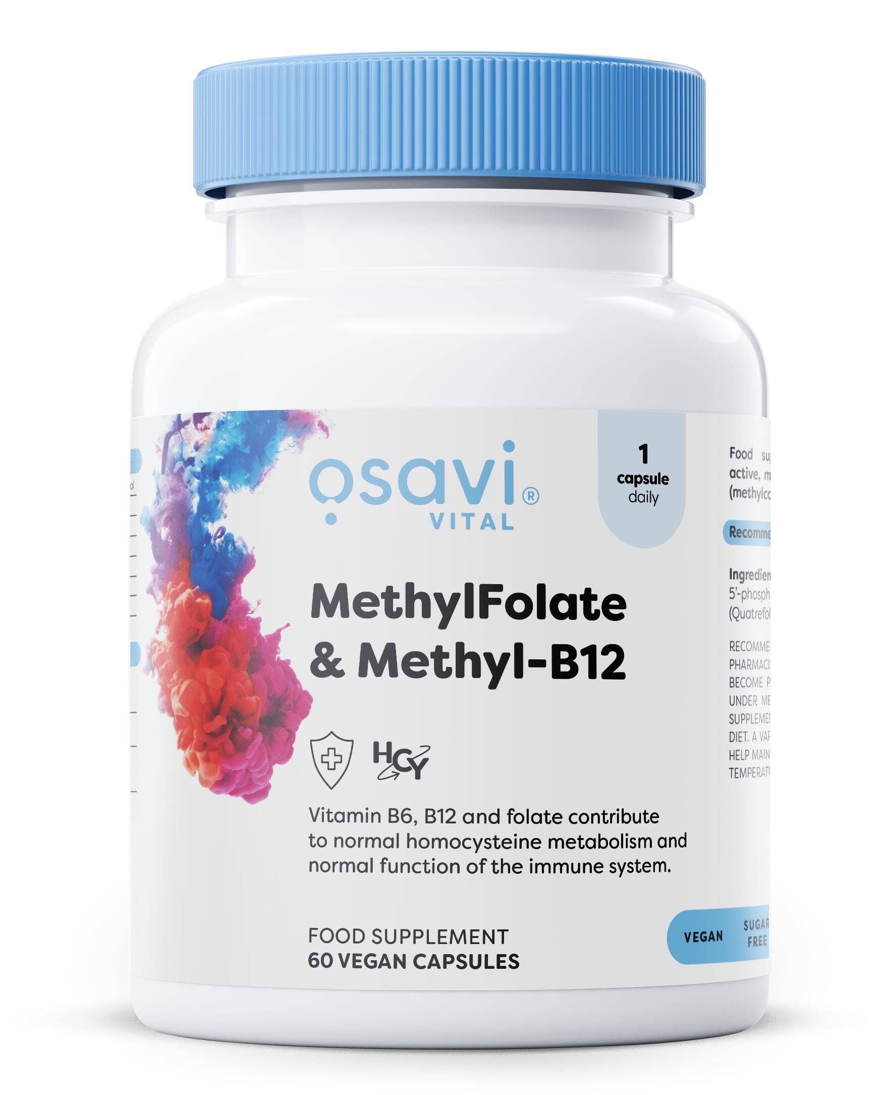MethylFolate & Methyl-B12 - 60 vegan caps - Nuvalia