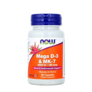 NOW FOODS Mega D3 & MK-7 (60 caps.) - Nuvalia
