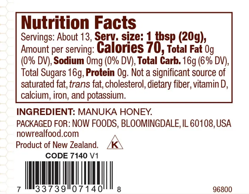 NOW Manuka Honey (250 g) – Kép 2