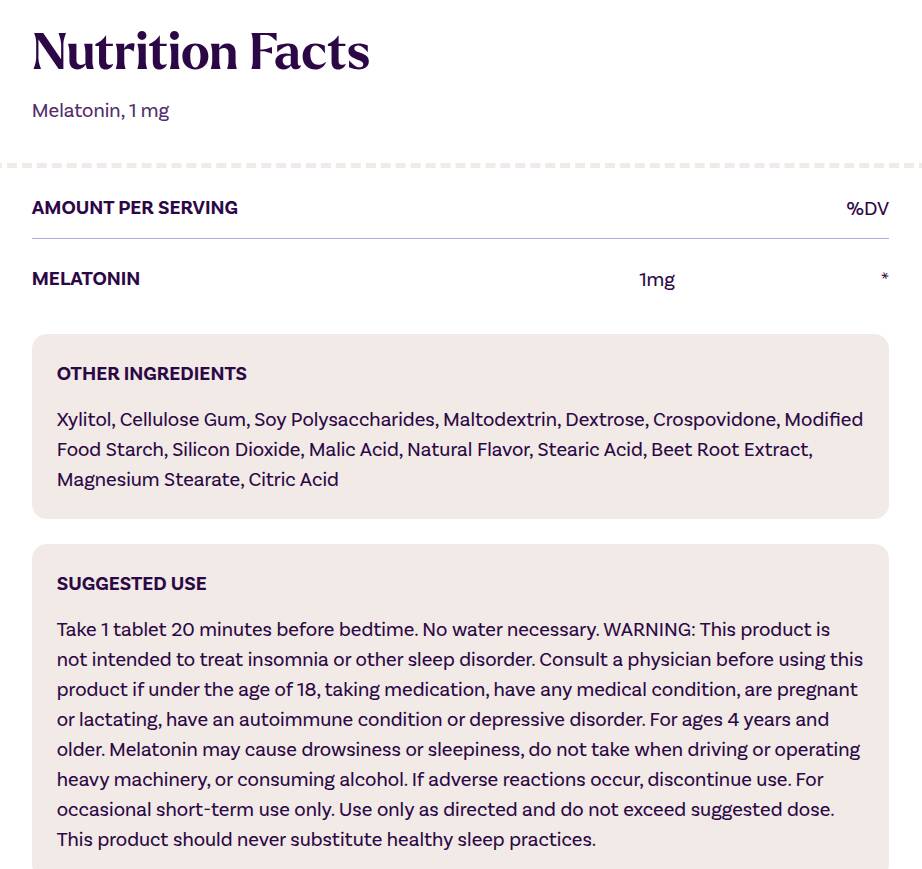 Natrol - Melatonin Fast Dissolve, 1mg - 90 tabs – Kép 4