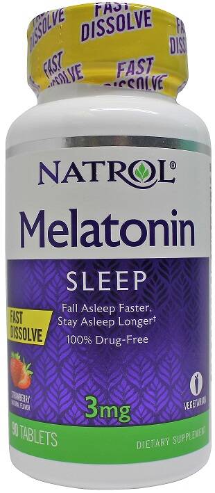 Melatonin Fast Dissolve, 3mg - 90 tabs – Kép 3