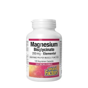 Natural Factors Magnesium Bisglycinate Pure 200 mg (120 Capsules) - Nuvalia