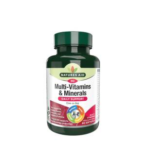 Natures Aid Multi-Vitamins & Minerals (with Iron) (90 Softgels) - Nuvalia