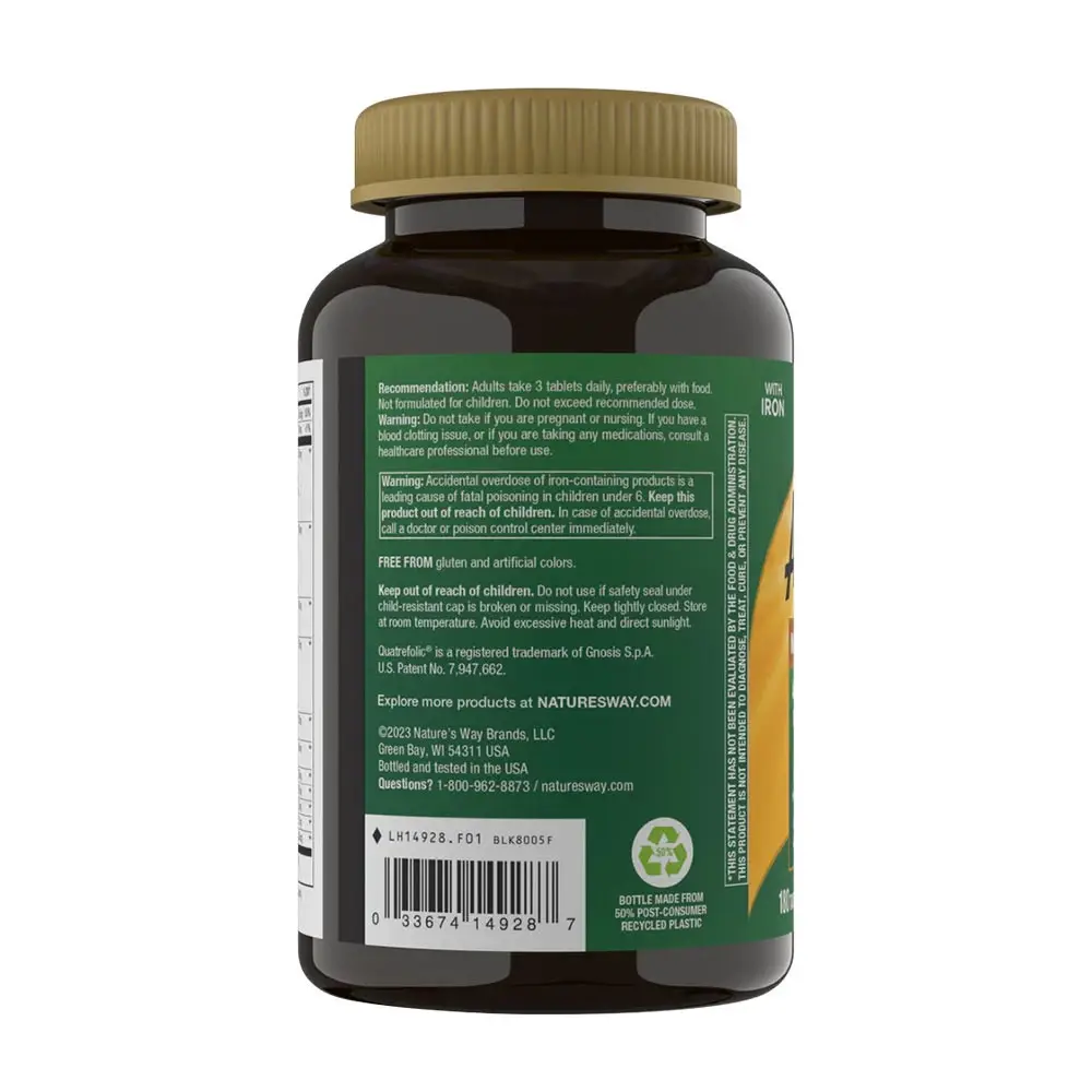 Natures Way Alive!® Max3 Potency Multivitamin (180 tabletta) – Kép 5