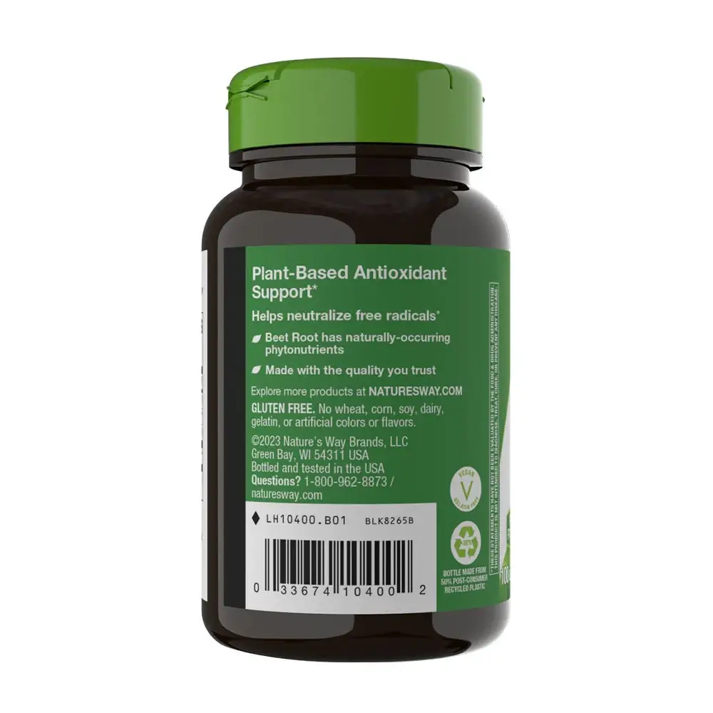 Natures Way Beet Root (100 Kapszula) – Kép 3