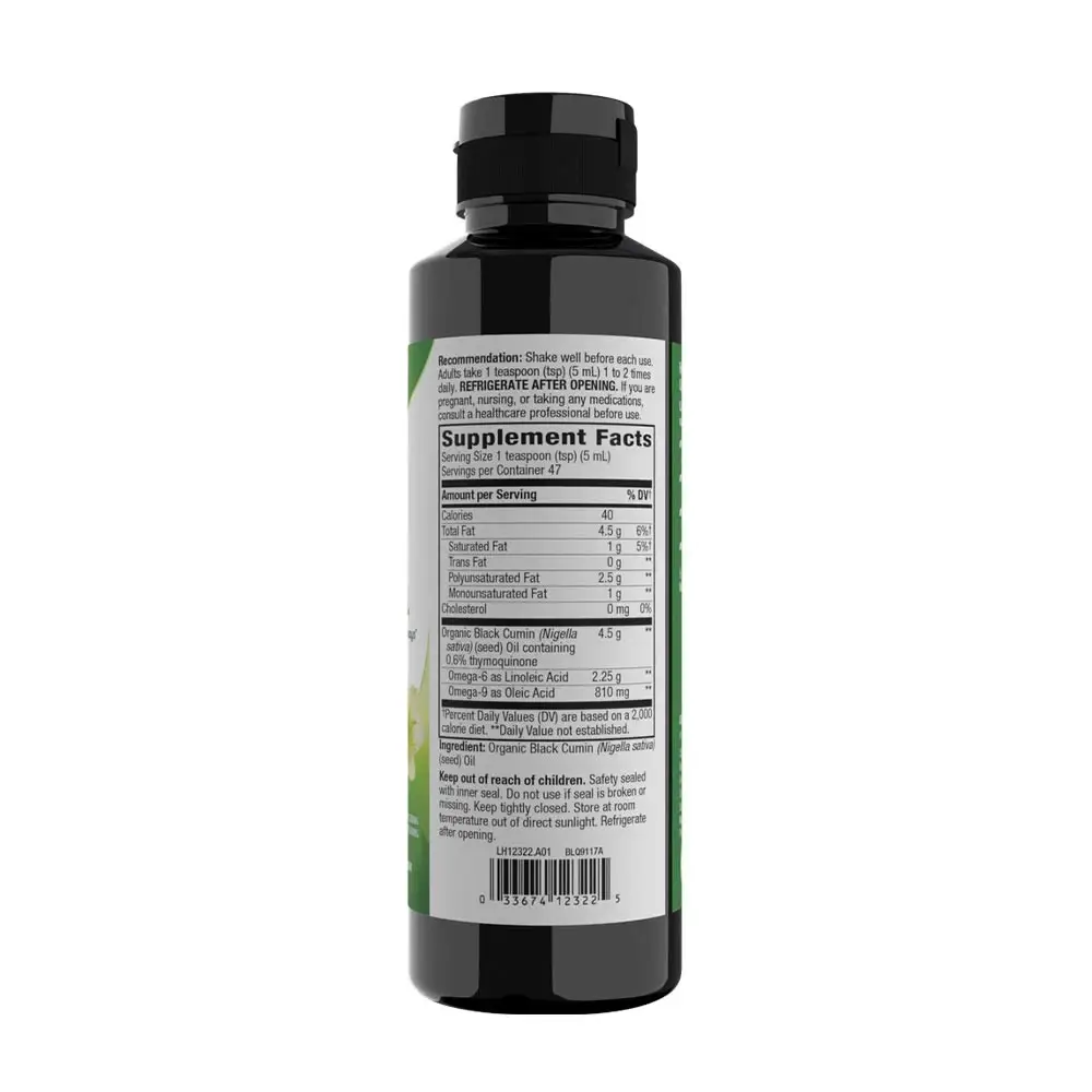 Natures Way Black Seed Oil (235 ml) – Kép 7