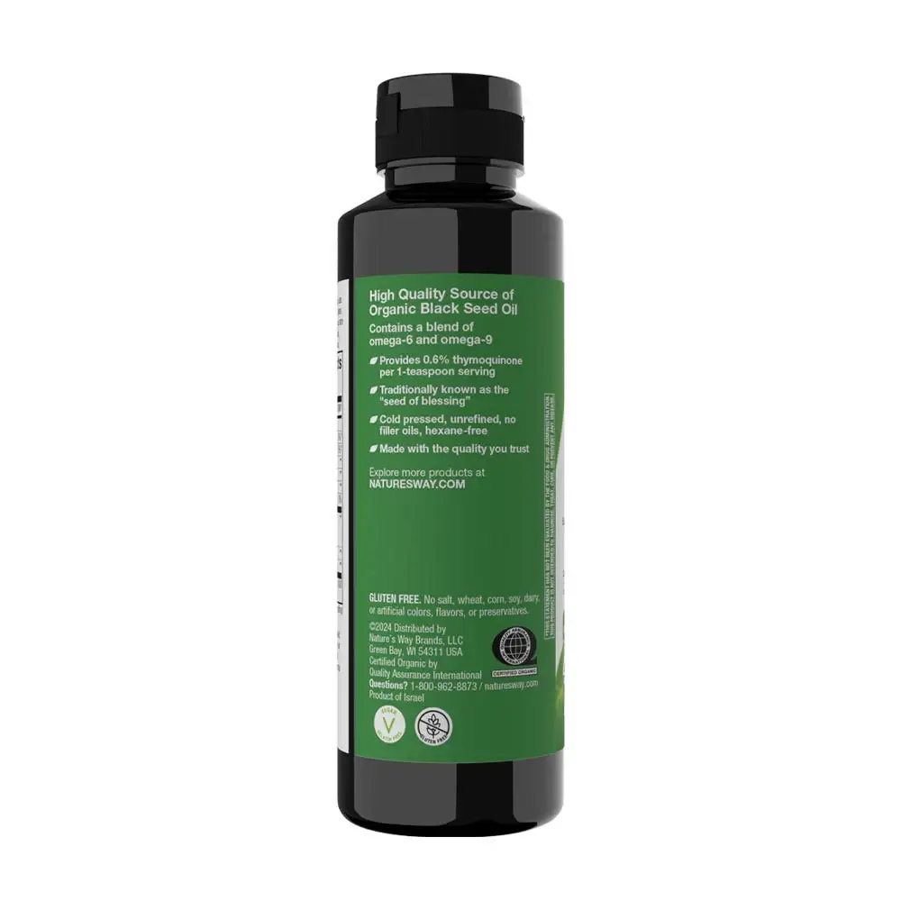 Natures Way Black Seed Oil (235 ml) – Kép 8
