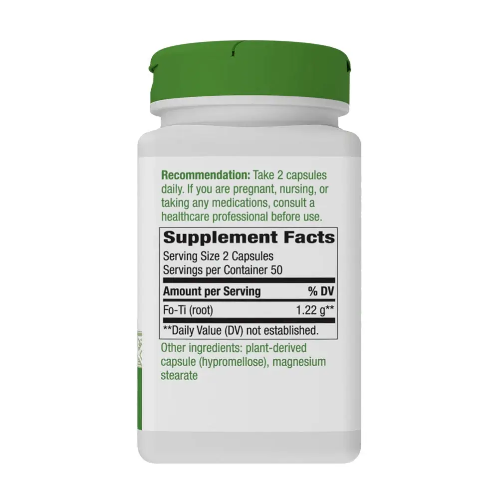 Natures Way Fo-Ti Root (100 Kapszula) – Kép 2