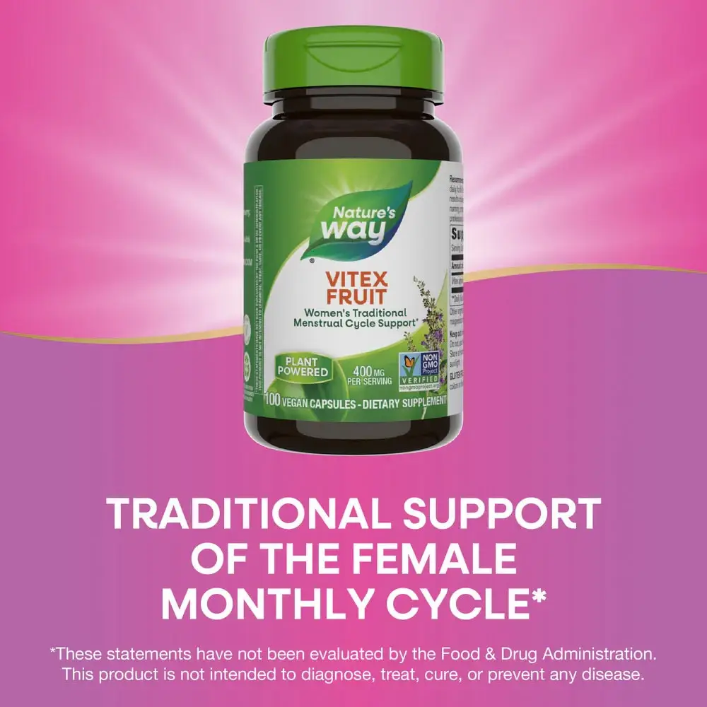 Natures Way Vitex Fruit (100 Kapszula) – Kép 7