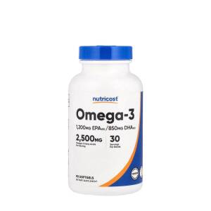 Nutricost Omega-3 2500 mg (90 Softgels) - Nuvalia