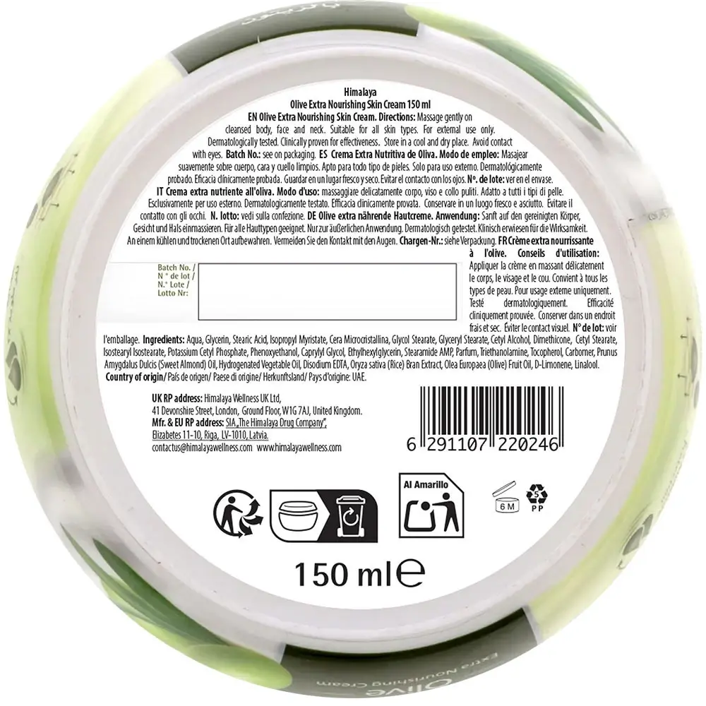 Olive Extra Nourishing Cream – 150 ml. – Kép 2