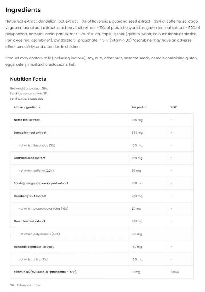 Ostrovit Hydro Out Diuretic (90 Kapszula) – Kép 2