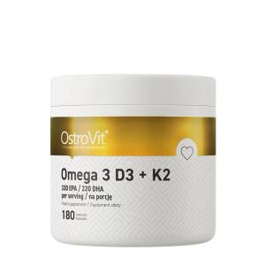 Ostrovit Omega 3 D3+K2 (180 Capsules) - Nuvalia