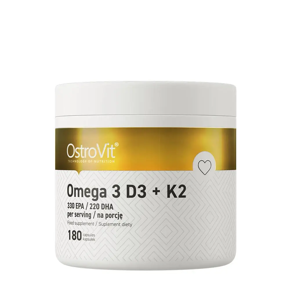 Ostrovit Omega 3 D3+K2 (180 Capsules) - Nuvalia
