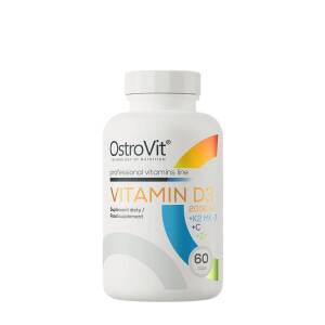 Ostrovit Vitamin D3 2000 IU + K2 MK-7 + C + Zinc (60 Capsules) - Nuvalia