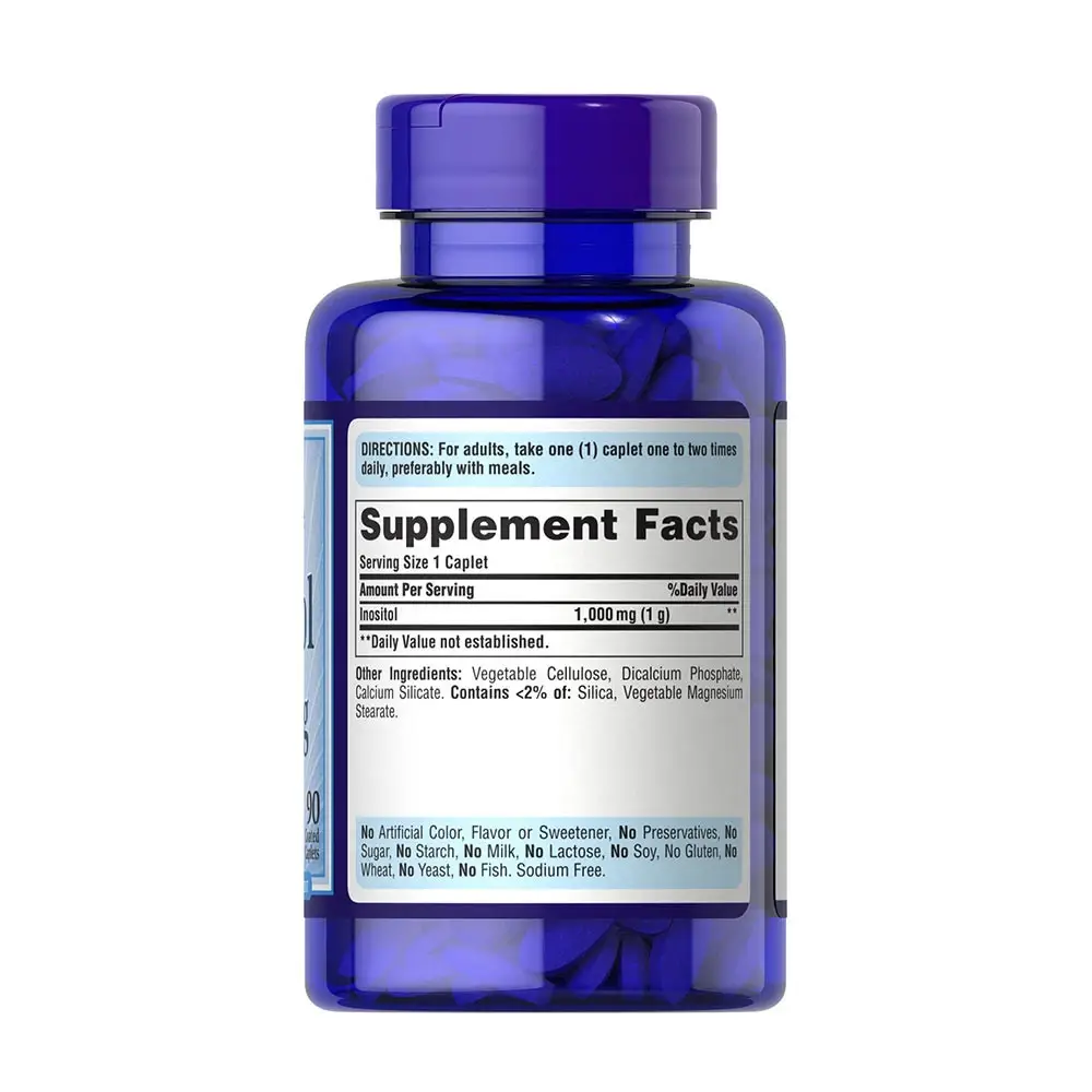 Puritan's Pride Inositol 1000 mg – 90 Kapszula – Kép 6