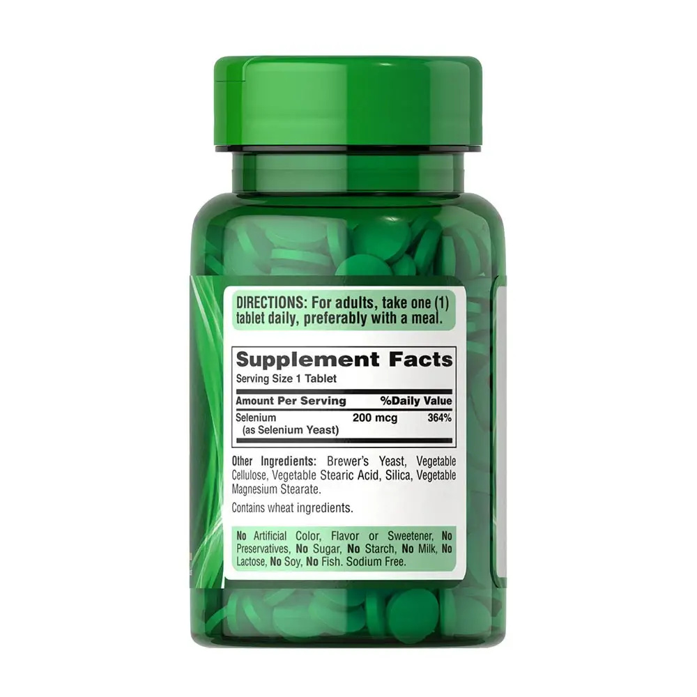 Puritan's Pride Selenium 200 mcg (100 Tabletta) – Kép 6