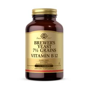 SOLGAR Brewer's Yeast 7 1/2 Grains with Vitamin B12 (250 tabs) - Nuvalia