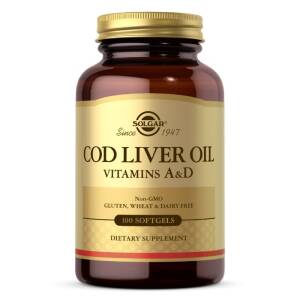 SOLGAR Cod Liver Oil - Vitamins A&D (100 caps) - Nuvalia