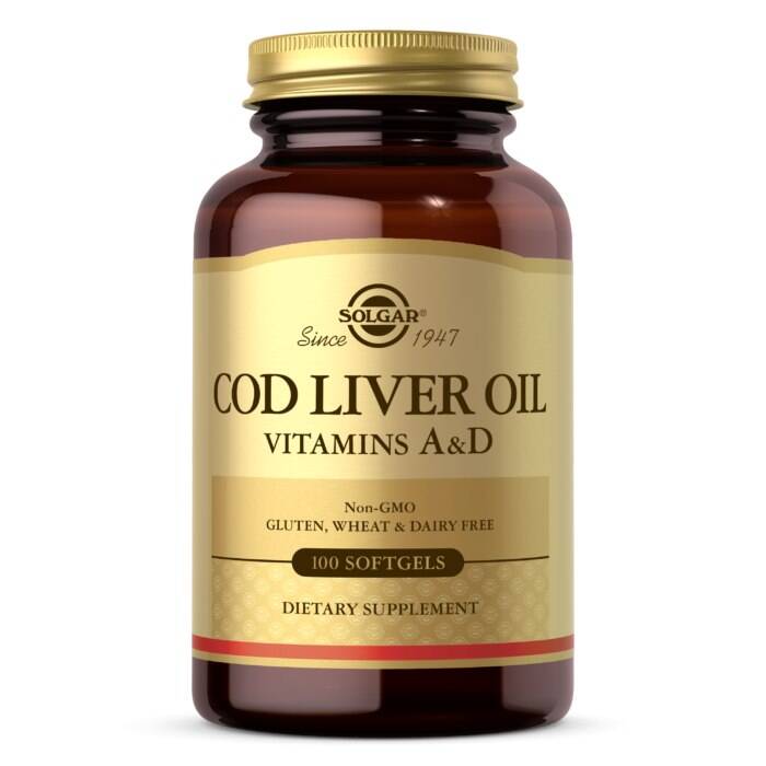 SOLGAR Cod Liver Oil - Vitamins A&D (100 caps) - Nuvalia