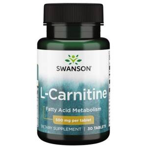 SWANSON L-karnitin 500 mg, 30 tabletta – Nuvalia