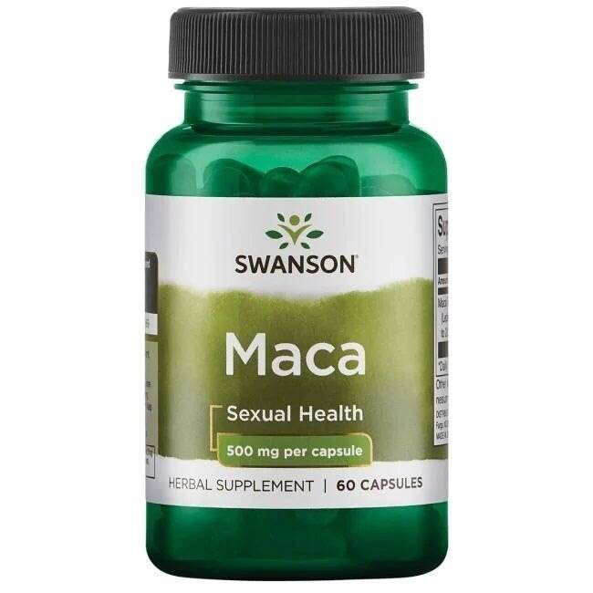 SWANSON Maca extract 500mg 60 kaps - Nuvalia