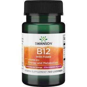 SWANSON B-12-vitamin 1000 mcg, 100 szopogatós tabletta – Nuvalia