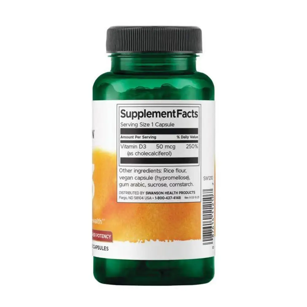SWANSON D-3-vitamin 2000IU 250kaps – Kép 4