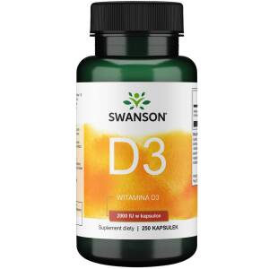 SWANSON Witamina D-3 2000IU 250kaps - Nuvalia