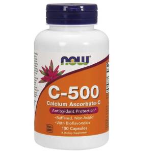 Vitamin C-500 Calcium Ascorbate-C - 100 caps - Nuvalia