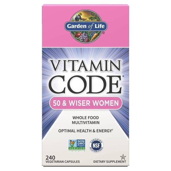 Vitamin Code 50 & Wiser Women - 240 vcaps - Nuvalia