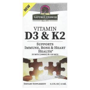 Vitamin D3 & K2 - 15 ml. - Nuvalia