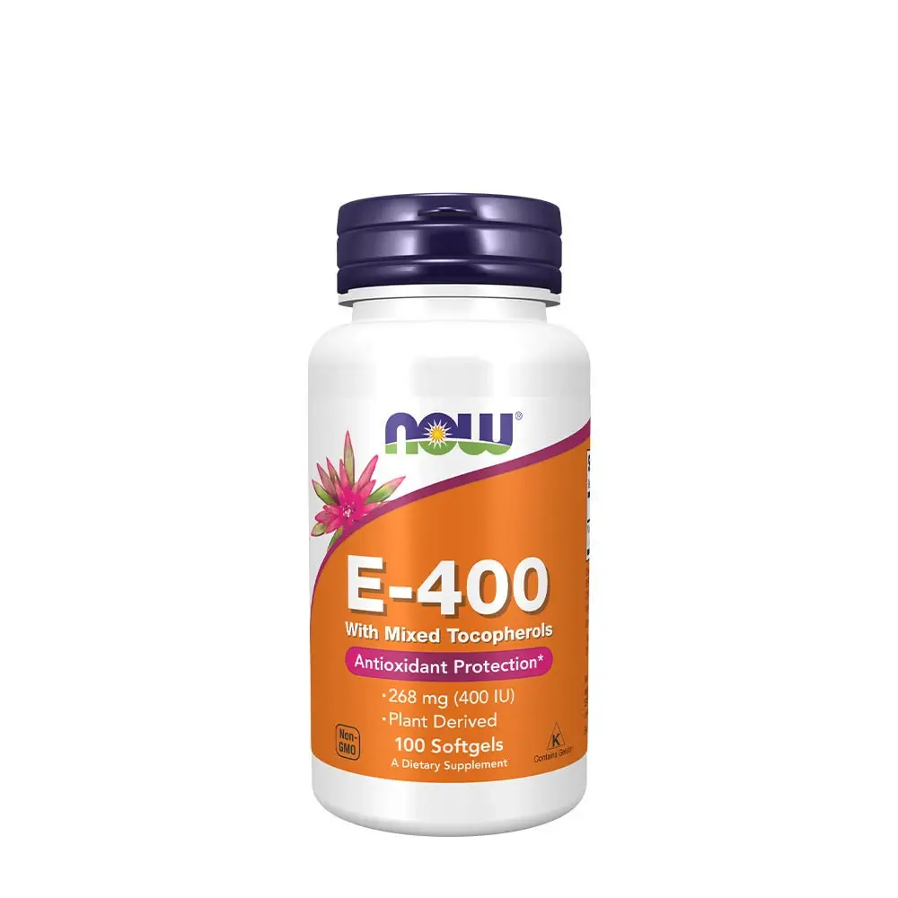 E-vitamin-400 – természetes (kevert tokoferolok) – 100 lágykapszula – Nuvalia