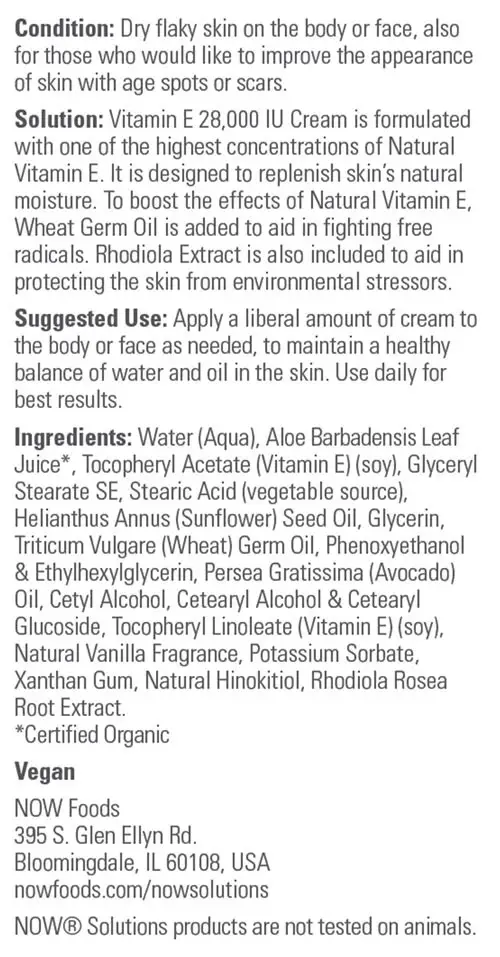 Vitamin E Krém – 118 ml – Kép 2