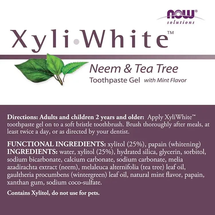 Neem & Tea Tree Toothpaste Gel - 181g - Nuvalia