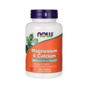 Magnesium & Calcium with Zinc and Vitamin D3 - 100 tablets - Nuvalia