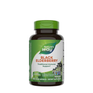 Natures Way Black Elderberry (100 Capsules) - Nuvalia