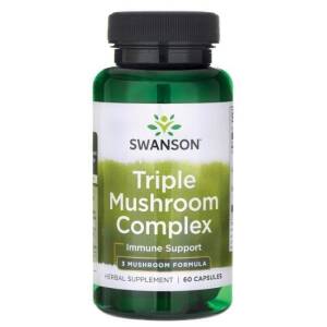Triple Mushroom Standardized Complex - 60 caps - Nuvalia